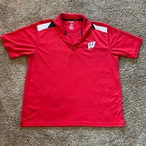 Pro Edge Wisconsin Short Sleeve Polo Shirt